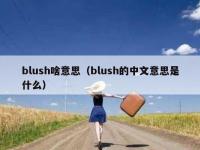 blush啥意思（blush的中文意思是什么）