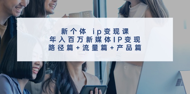 （11971期）新个体 ip变现课，年入百万新媒体IP变现，路径篇+流量篇+产品篇-万力资源网_专注分享网络赚钱副业项目-创业项目分享