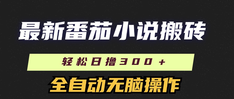 （11904期）最新番茄小说搬砖，日撸300＋！全自动操作，可矩阵放大-万力资源网_万力资料_专注分享网络赚钱-网上副业项目-手机赚钱项目分享