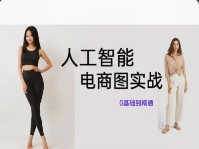 人工智能SD电商图实战，ai绘图0基础到精通-万力资源网_专注分享网络赚钱副业项目-创业项目分享